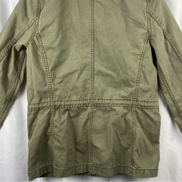 Madewell Passage Utility Cargo Olive Green Military Full Zip Up Jacket Small - Picture 12 of 16
